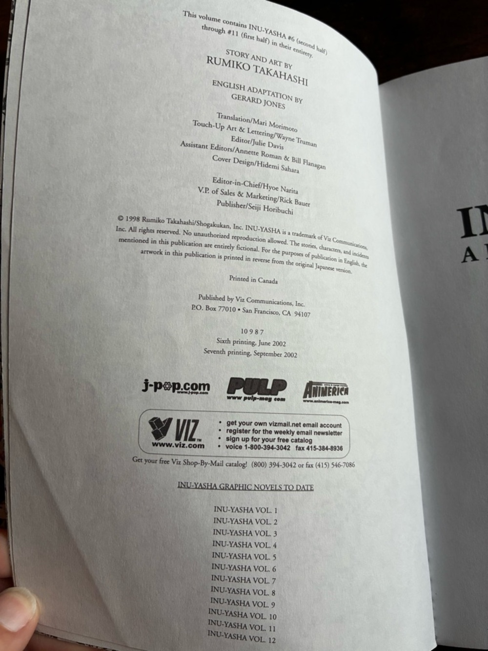 Inuyasha Manga Bundle Vol 2, 10–12 Early VIZ Editions - Picture 8 of 12